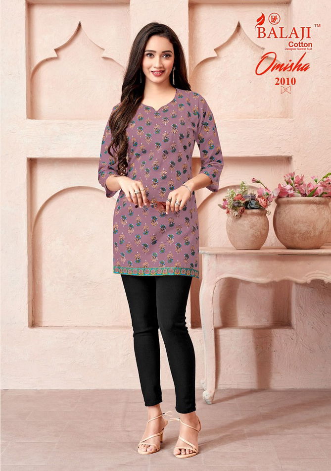 Omisha Vol 2 By Balaji Cotton Readymade Short Top Wholesale Market In Surat
